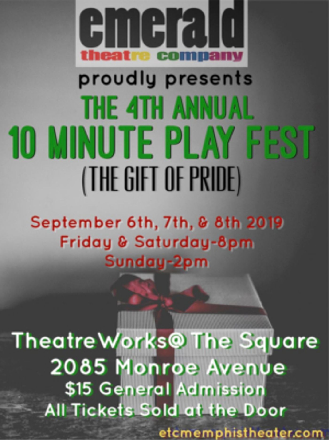 Emerald Theatre Companys 4th Annual 10 Minute Play Festival  Image
