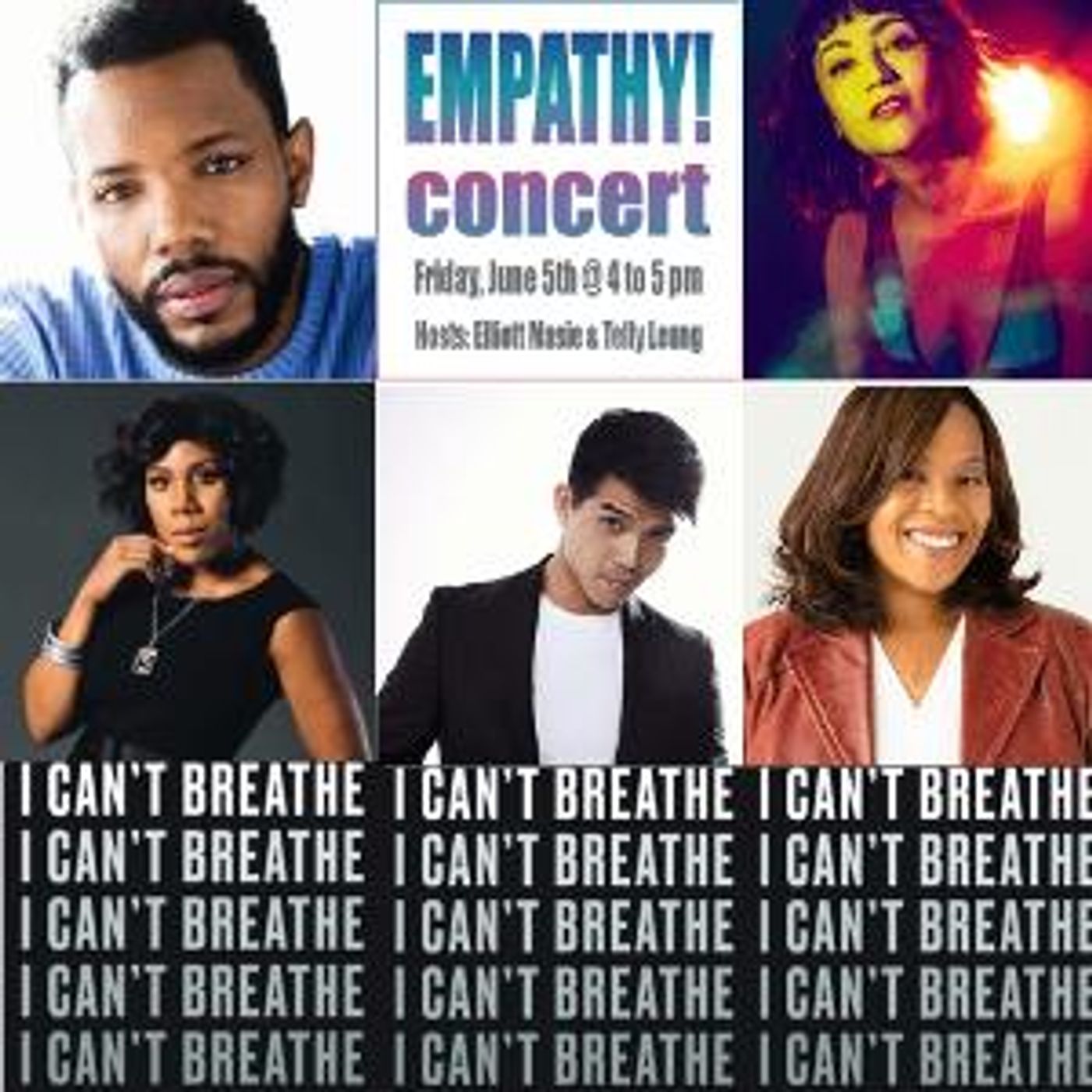 EMPATHY CONCERT: I CAN'T BREATHE Adds Wallace Smith, Eden Espinosa, Telly Leung & Melinda Doolittle  Image