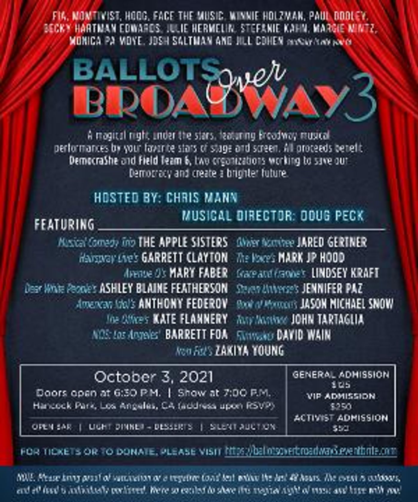 BALLOTS OVER BROADWAY 3 Coming To LA, October 3  Image