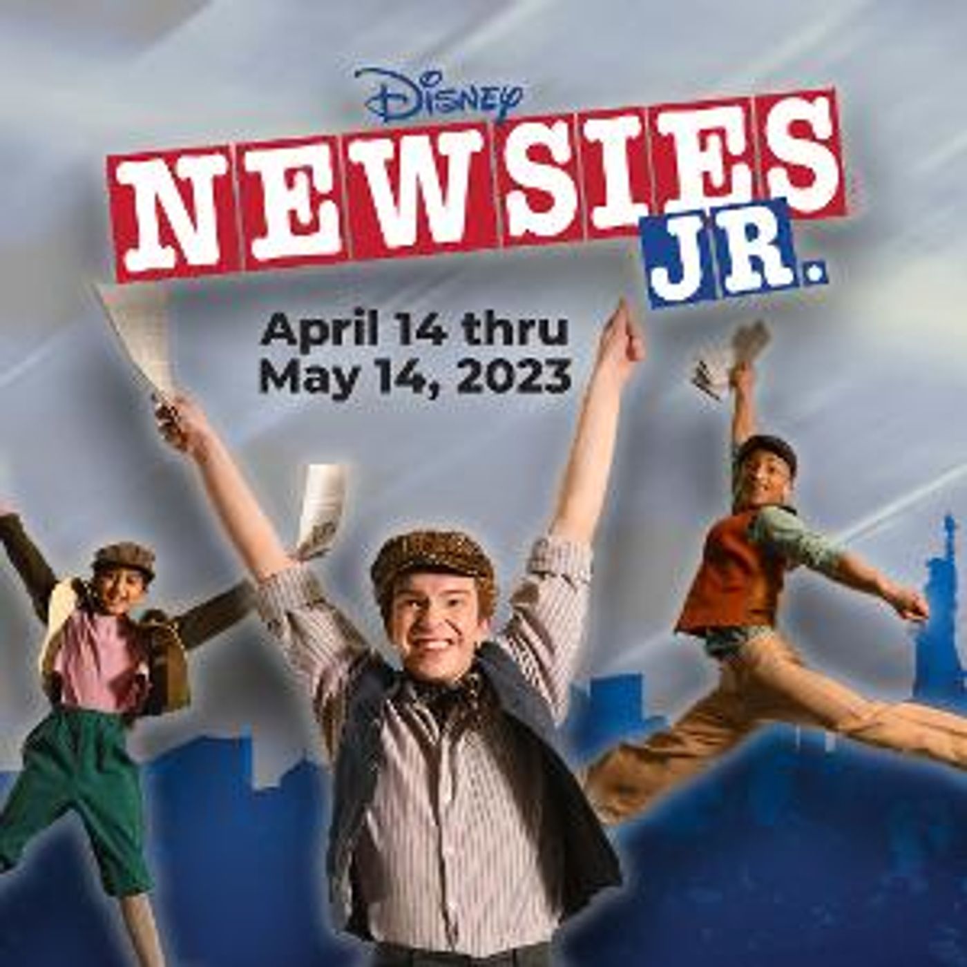 Cast Set for NEWSIES JR. at Stages Theatre Company  Image