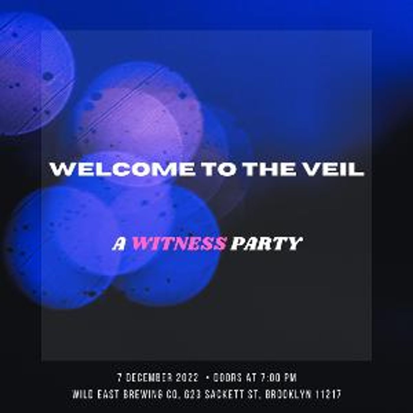 Immersive Theater Company Witness to Pop Up at Wild East Brewing in December  Image