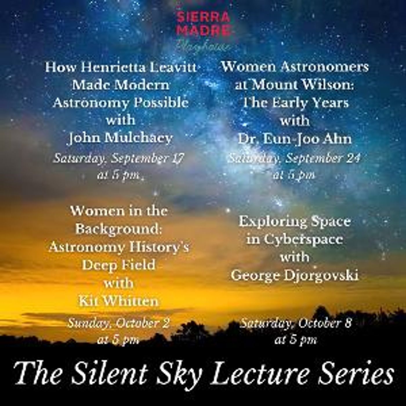 Tickets Available For Sierra Madre Playhouse's Lecture Series  Image