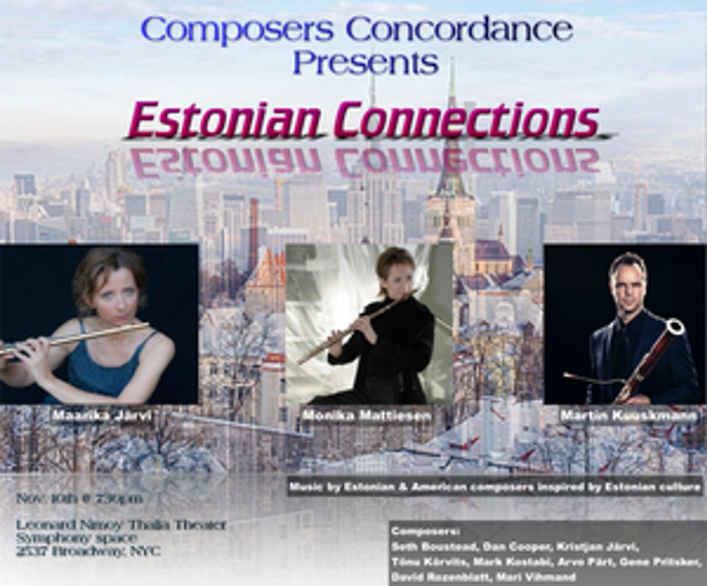 Composers Concordance Presents ESTONIAN CONNECTIONS  Image