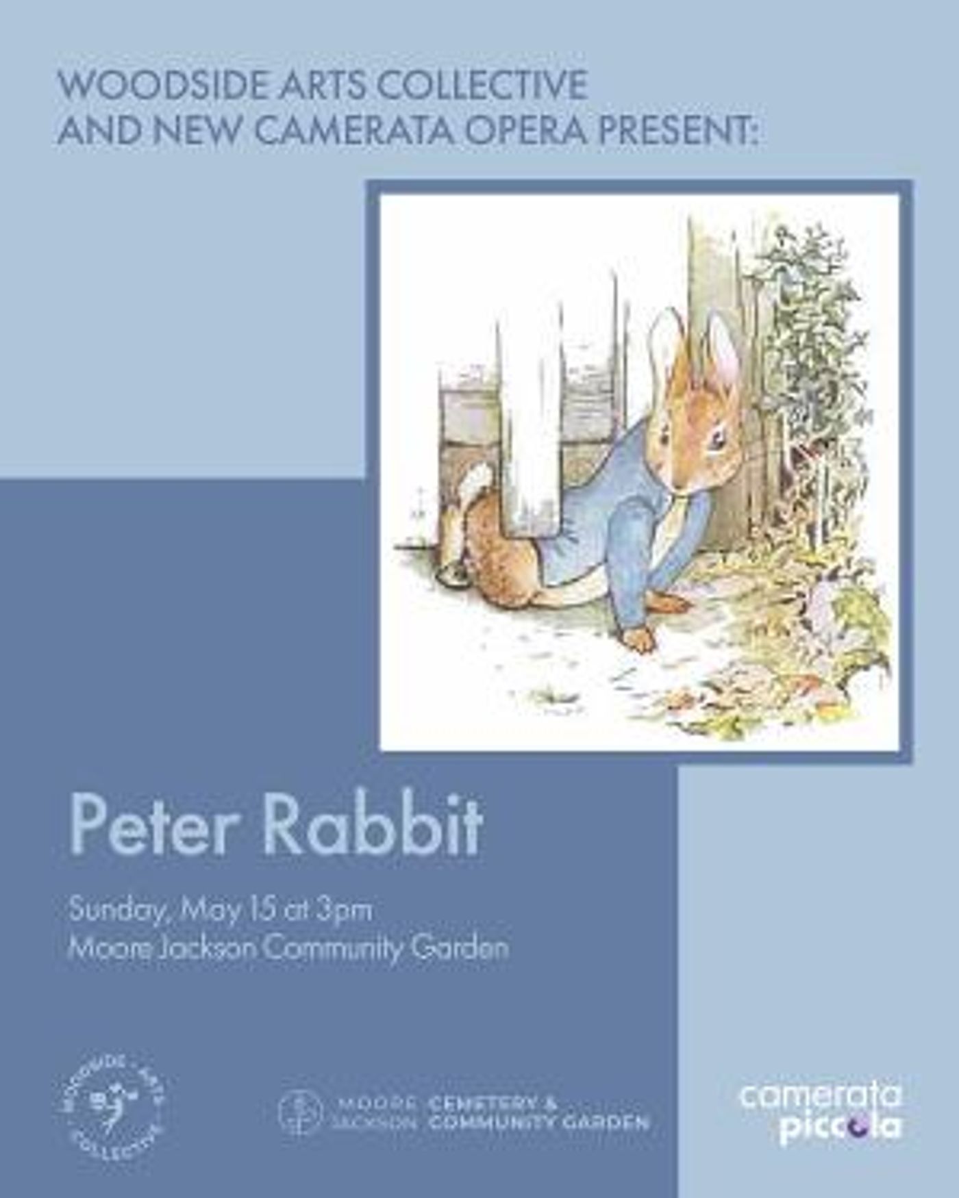 New Camerata Opera Announces PETER RABBIT At Moore Jackson Community Garden  Image