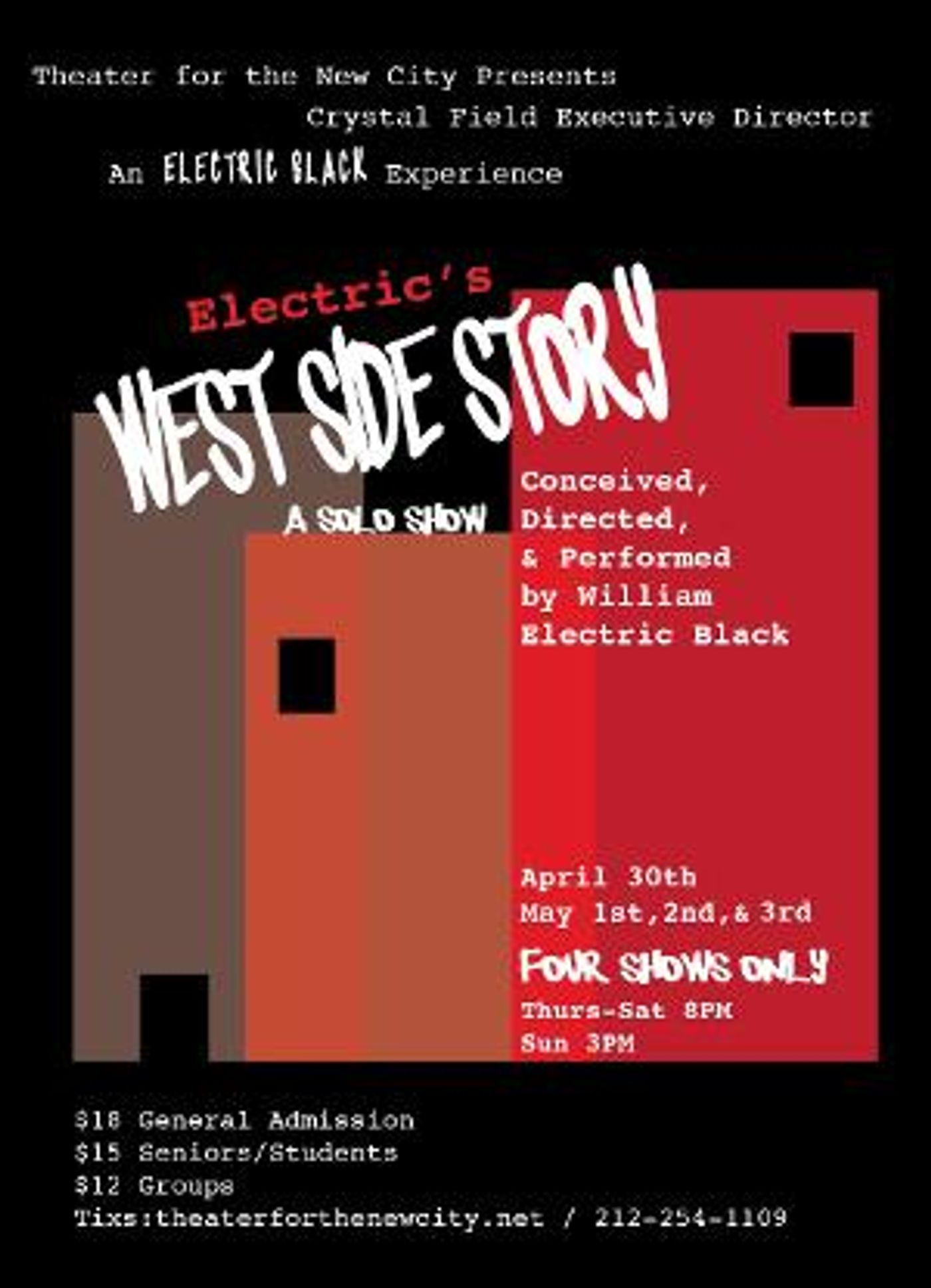 Theater For The New City Presents ELECTRIC'S WEST SIDE STORY  Image