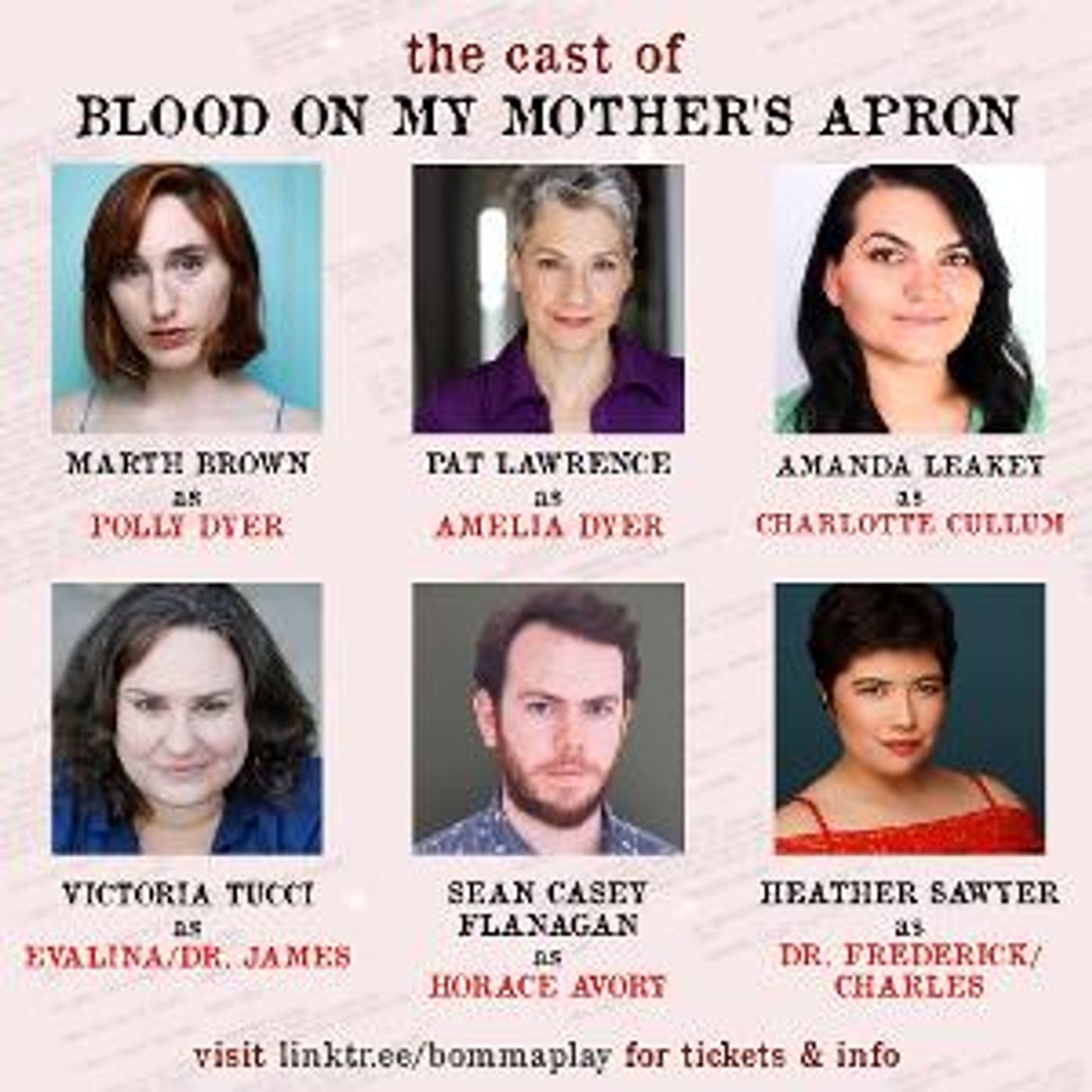 Casting Announced For BLOOD ON MY MOTHER'S APRON  Image