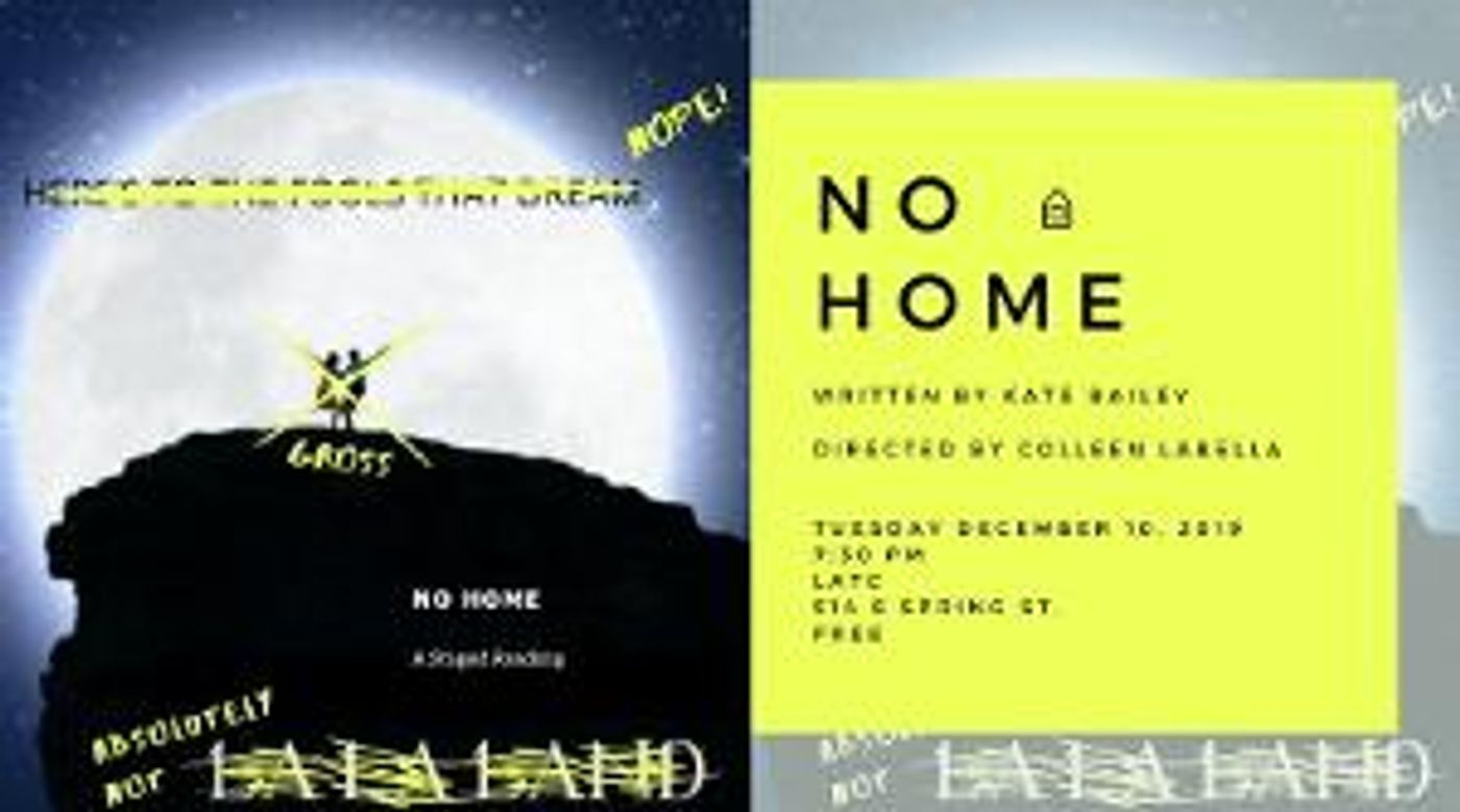 Attend NO HOME: A Staged Reading on December 10  Image