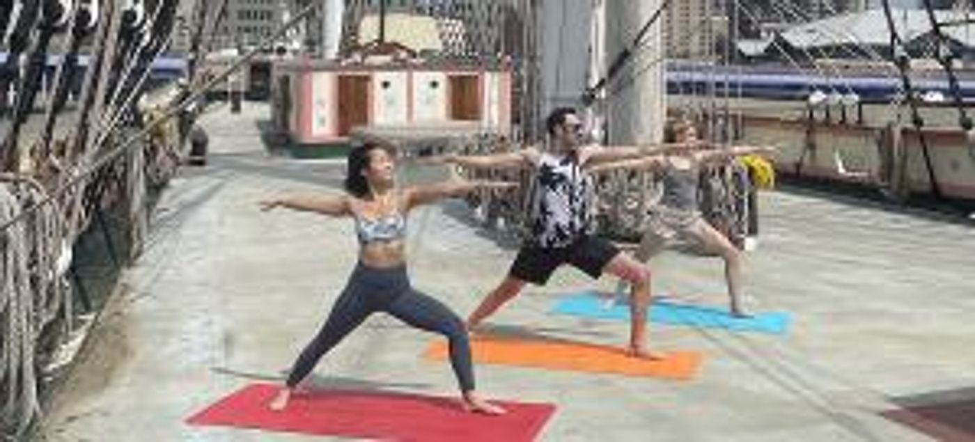 South Street Seaport Museum Vinyasa On A Vessel – Vinyasa Yoga On The 1885 Tall Ship Wavertree  Image
