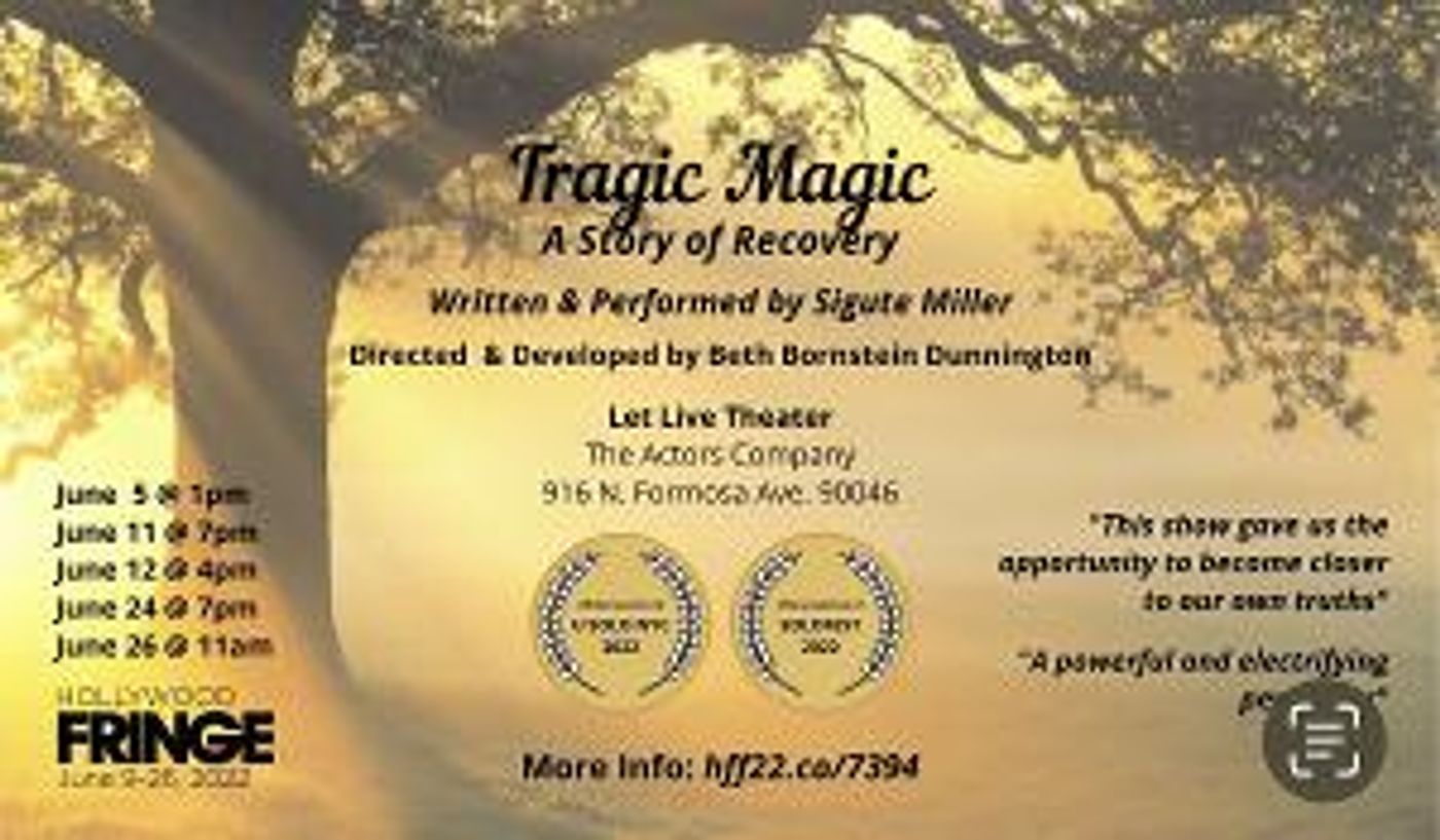 TRAGIC MAGIC Starts June 5 At Actors Company Let Live Theatre  Image