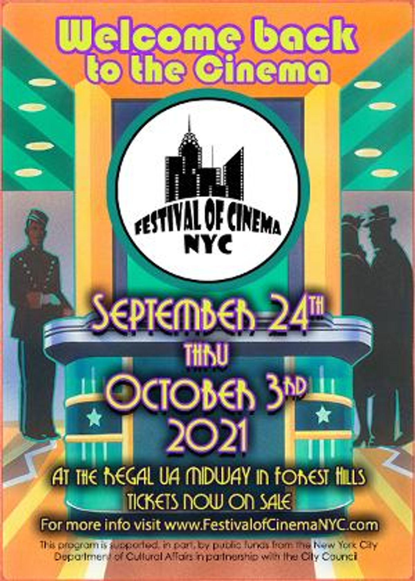 The 2021 Festival Of Cinema NYC to Return As A Live In-Person Event  Image