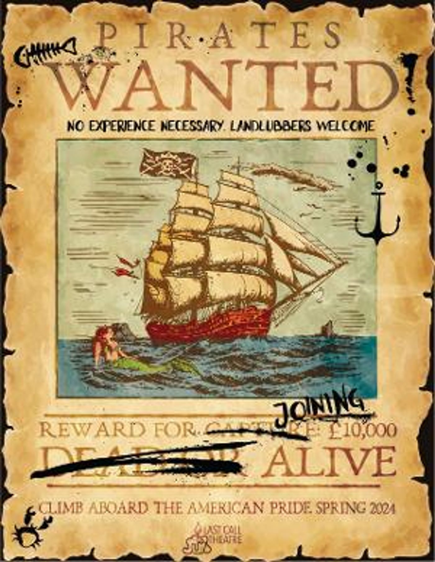 Last Call Theatre Reveals Anchor to 2023-2024 Season, PIRATES WANTED  Image