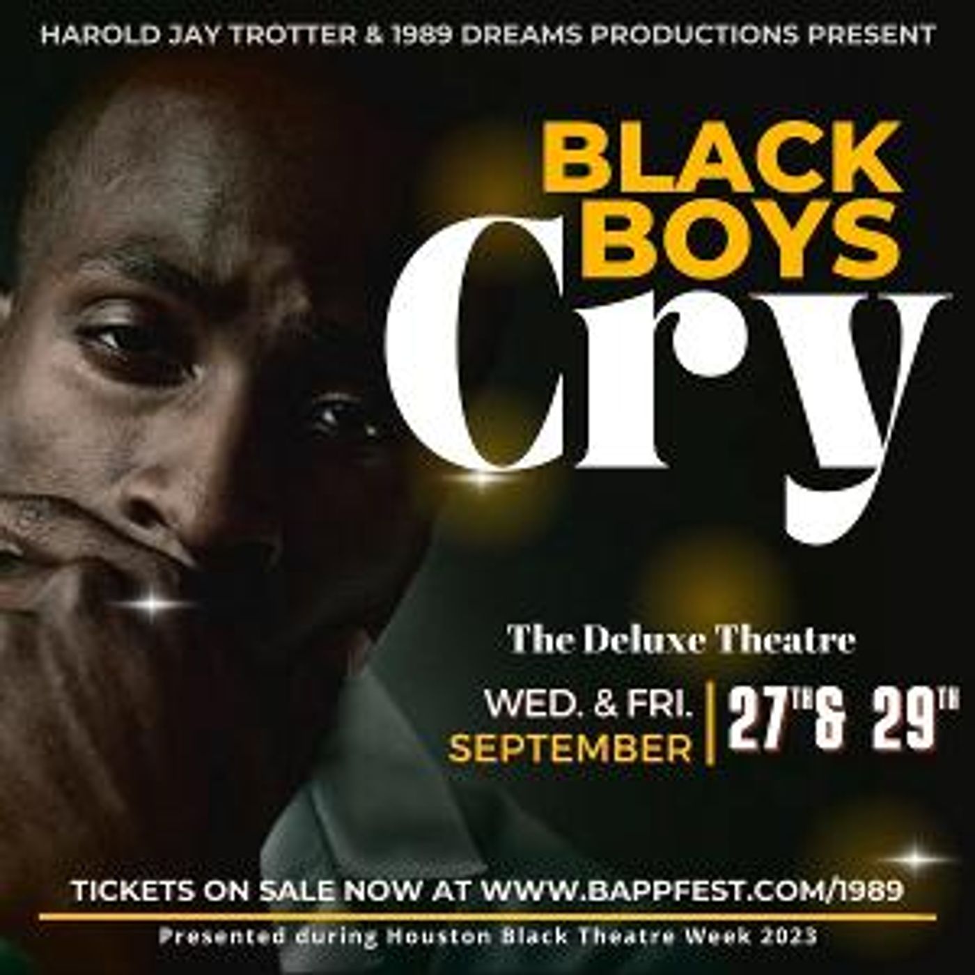 BLACK BOYS CRY By Playwright Harold Jay Trotter, Makes Its Debut At The DeLuxe Theatre  Image