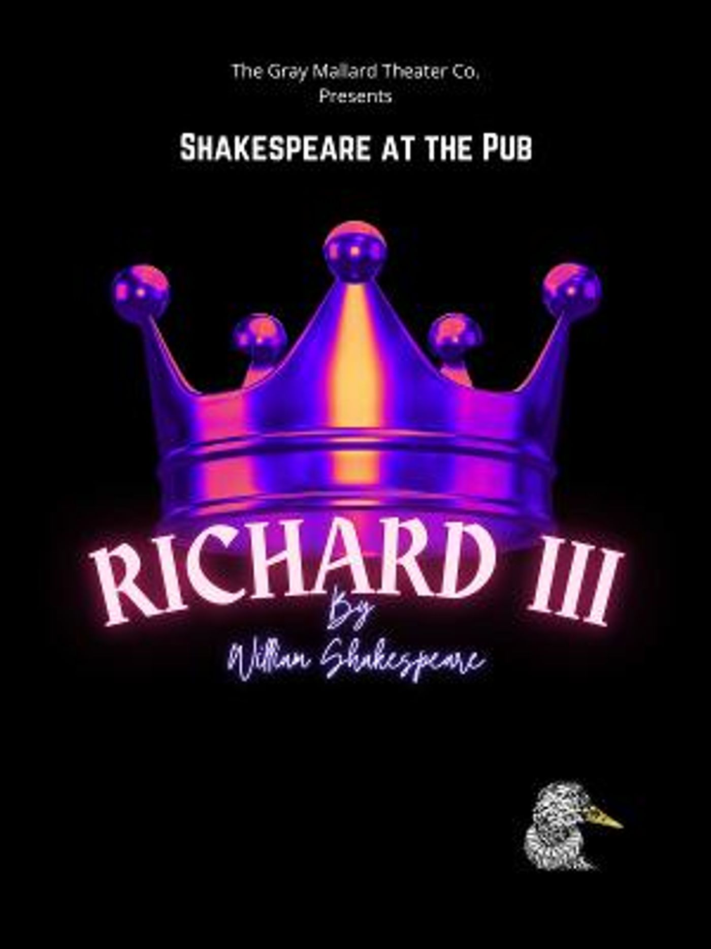 The Gray Mallard Theater Company to Present THE TRAGEDY OF RICHARD III as Part of Shakespeare at the Pub  Image