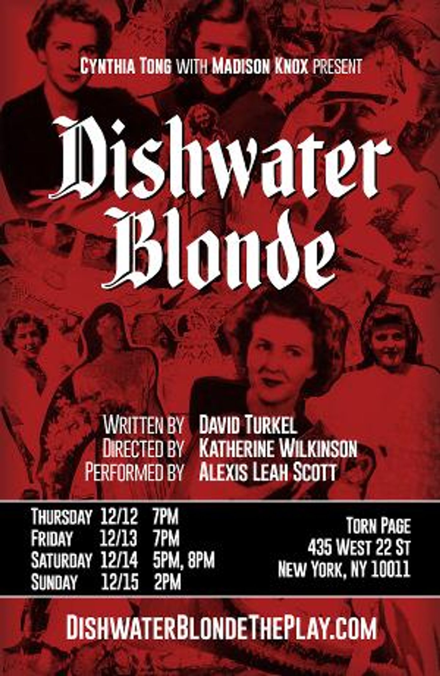 DISHWATER BLONDE Comes to Torn Page In Chelsea  Image