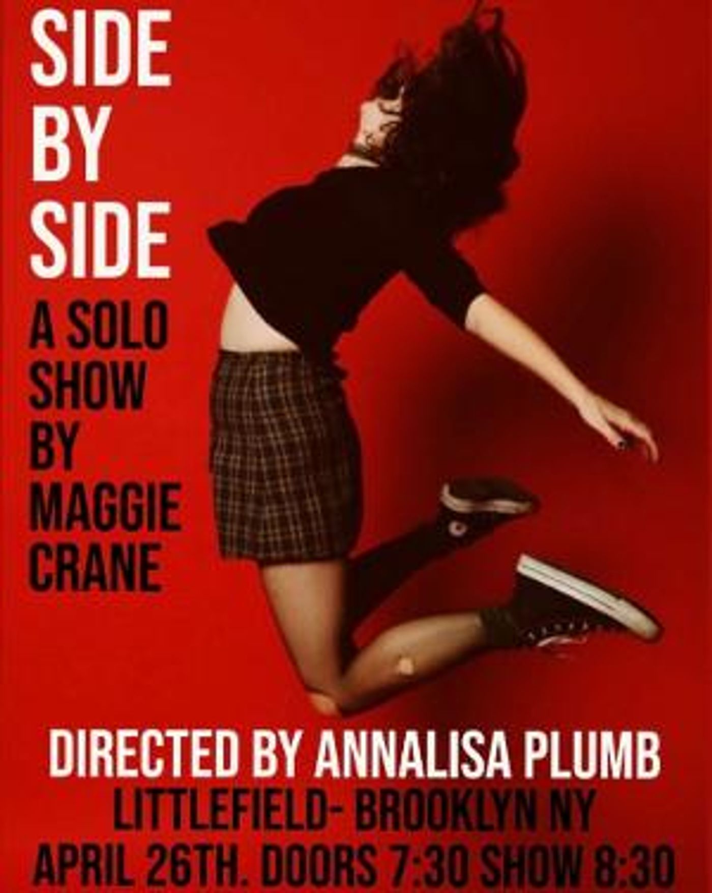 Maggie Crane's SIDE BY SIDE Announced At Littlefield, April 26  Image