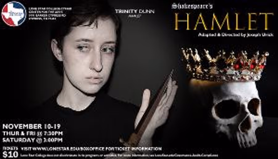 Shakespeare's HAMLET To Feature Female Lead At LSC-CyFair This November Image