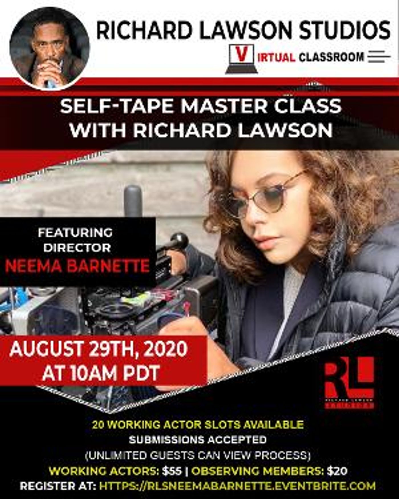The Richard Lawson Studios Master Class Series Will Close August With Director Neema Barnette  Image