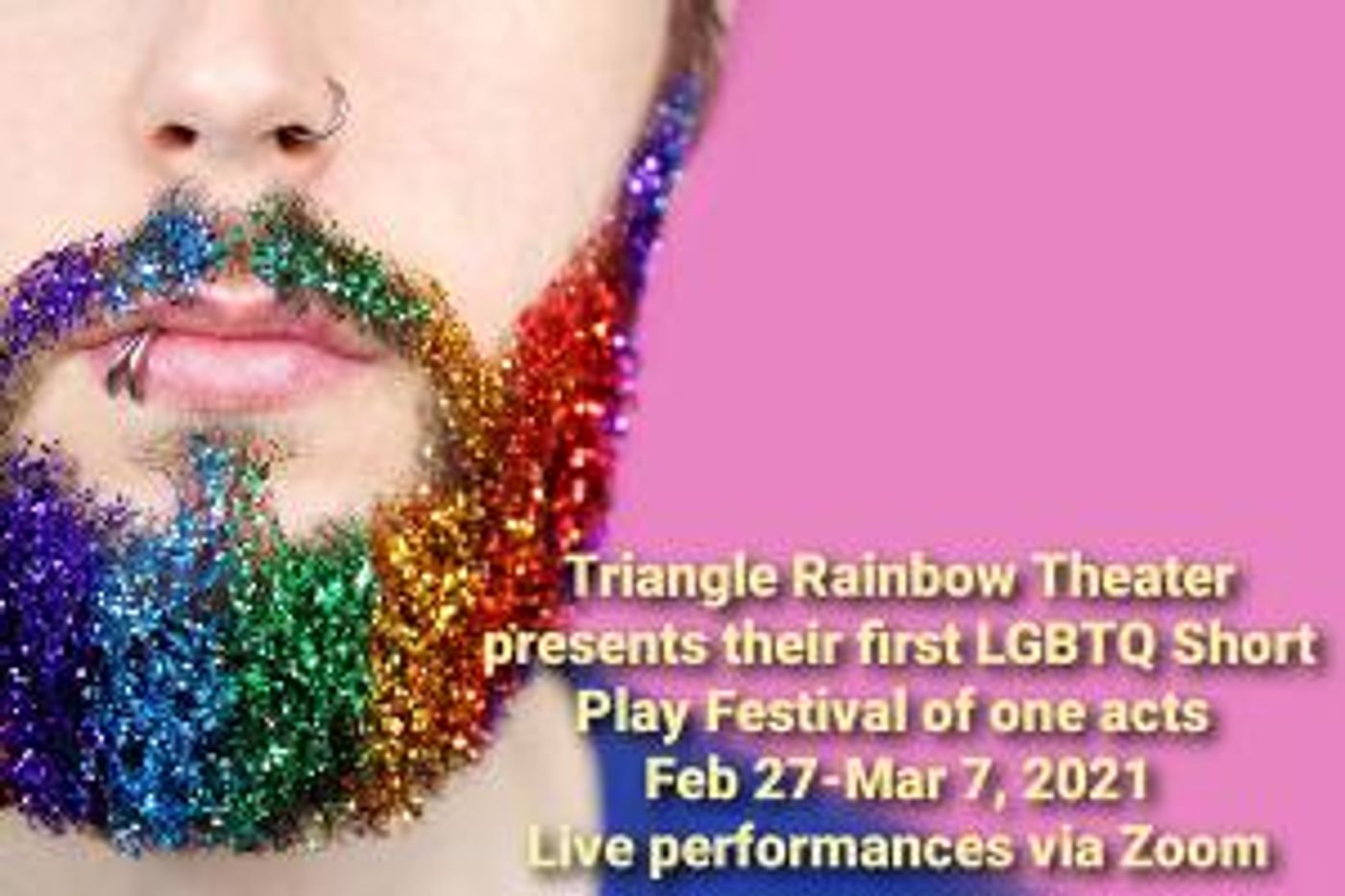 Triangle Rainbow Theater's LGBTQ Short Play Festival Presents Live Performances On Zoom  Image