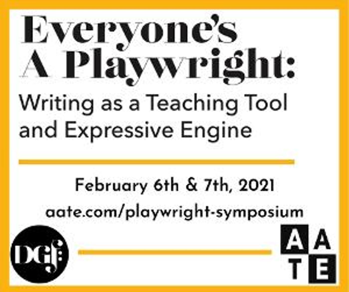 AATE and the Dramatist Guild Foundation Co-Host Playwrighting Symposium With David Henry Hwang  Image