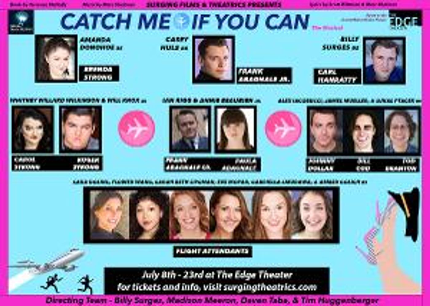 Surging's CATCH ME IF YOU CAN Announces Cast and Creative Team  Image