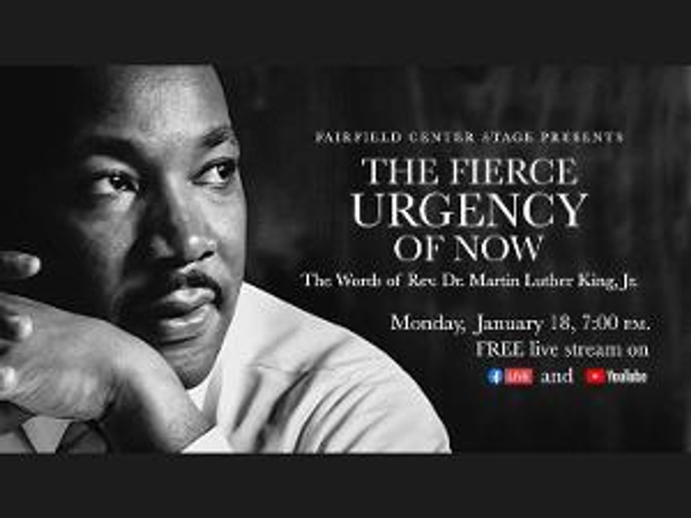 Fairfield Center Stage Presents THE FIERCE URGENCY OF NOW  Image