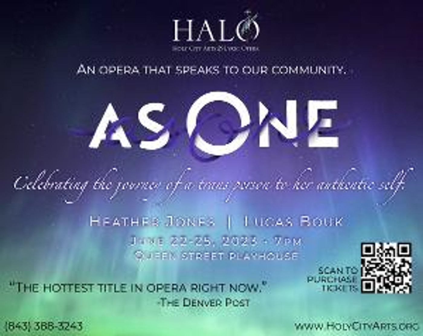 AS ONE Comes to Holy City Arts & Lyric Opera  Image