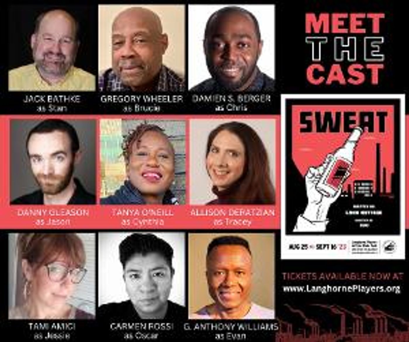 Langhorne Players to Present Lynn Nottage's Pulitzer Prize-Winning Play SWEAT  Image