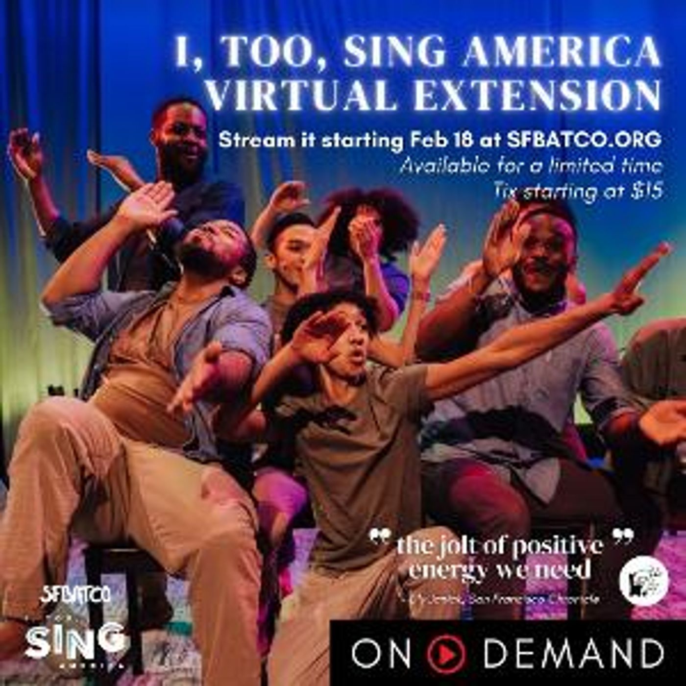 SFBATCO Announces Virtual Extension Of Critically Acclaimed I, TOO, SING AMERICA  Image