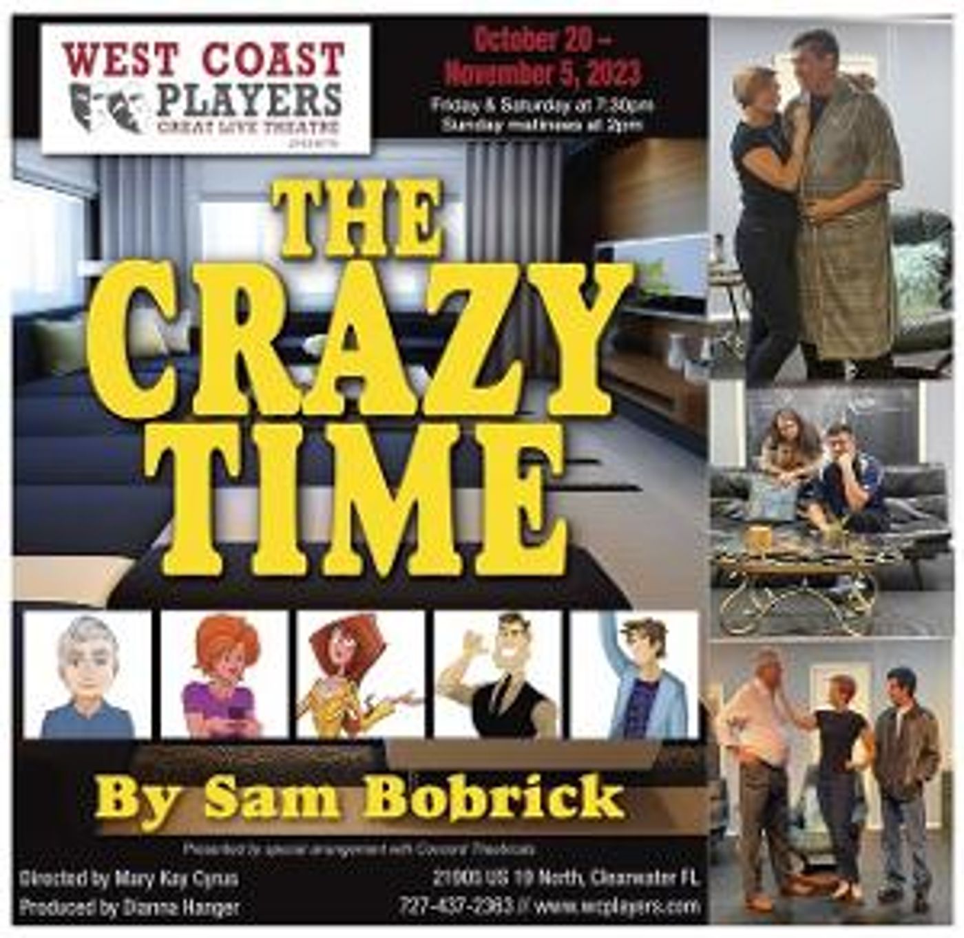 THE CRAZY TIME By Sam Bobrick Comes to West Coast Players  Image