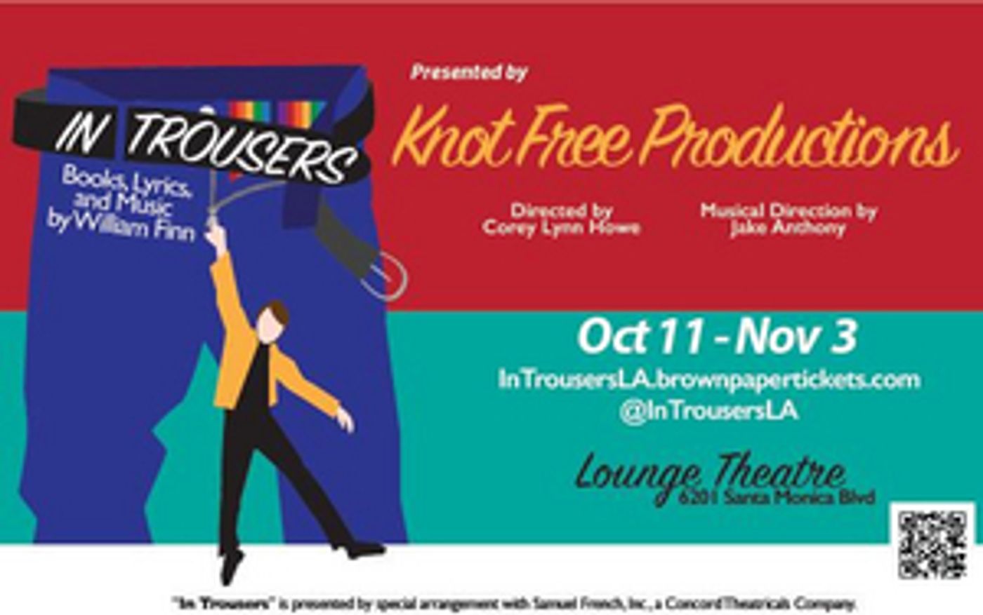 Rarely Produced IN TROUSERS Comes To Lounge Theatre 10/11-11/03  Image