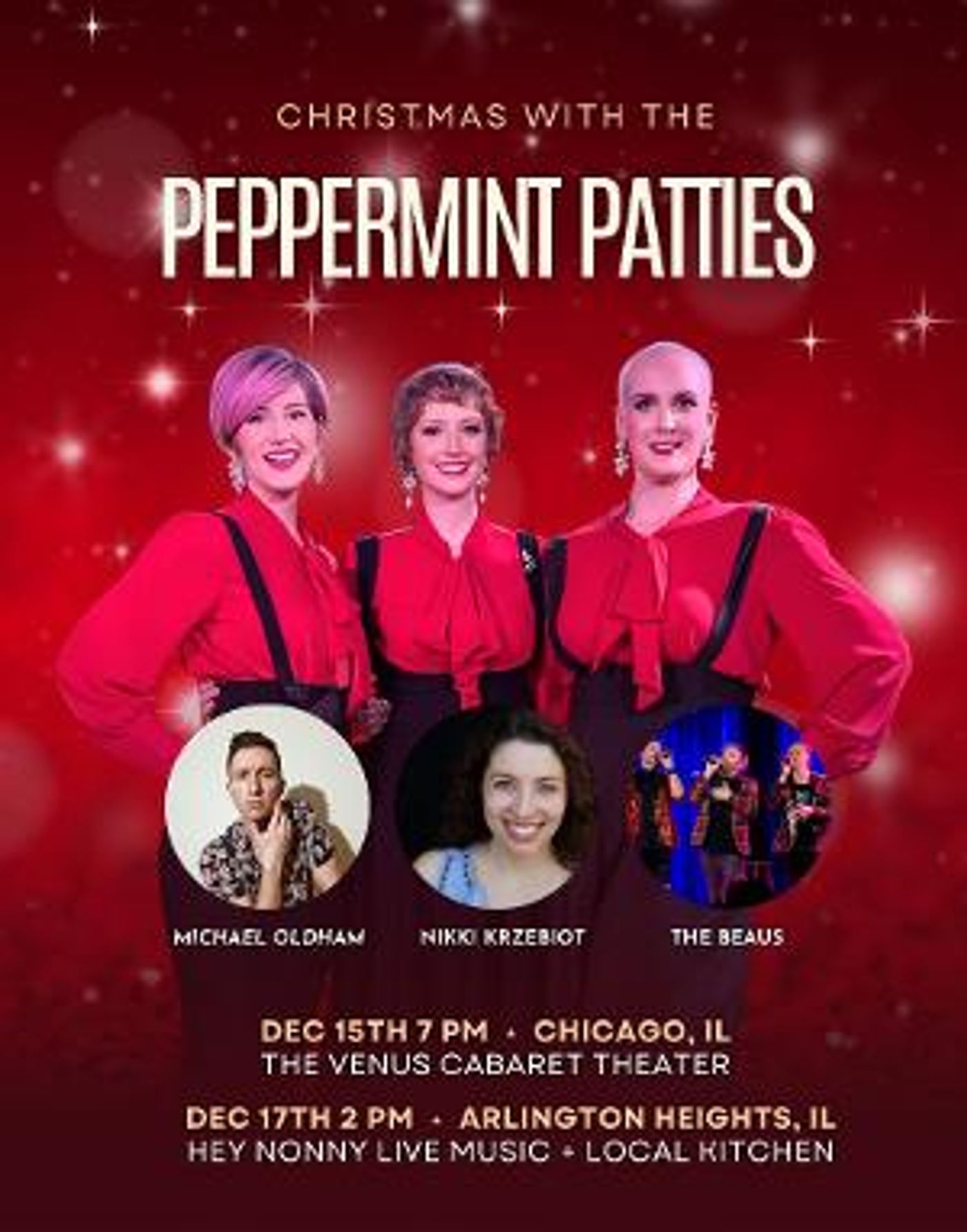 The Peppermint Patties to Return to The Venus Cabaret Theater and Hey Nonny Live Music + Local Kitchen  Image