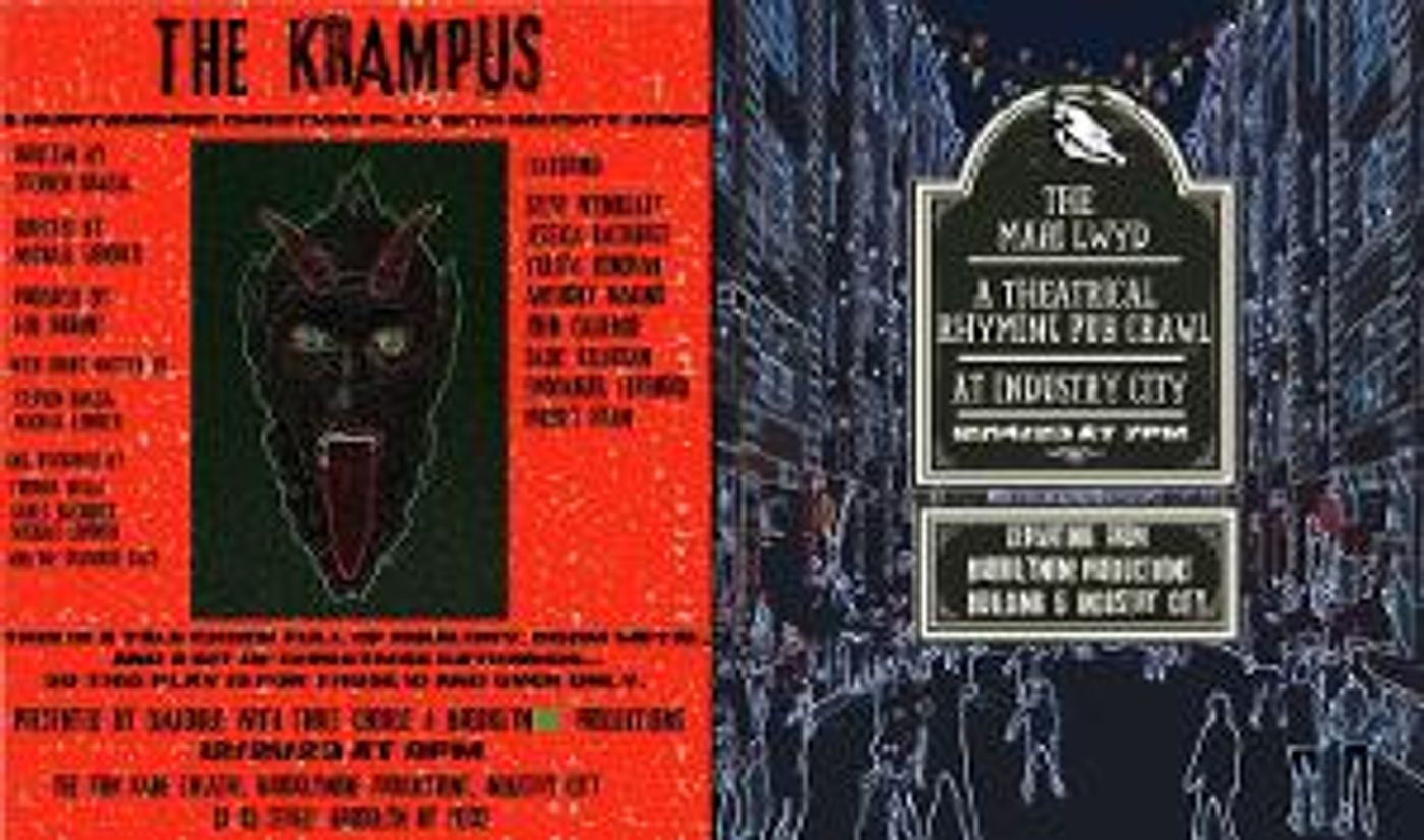 Dialogue with Three Chords and BrooklynONE Productions to Present THE MARI LWYD and THE KRAMPUS  Image