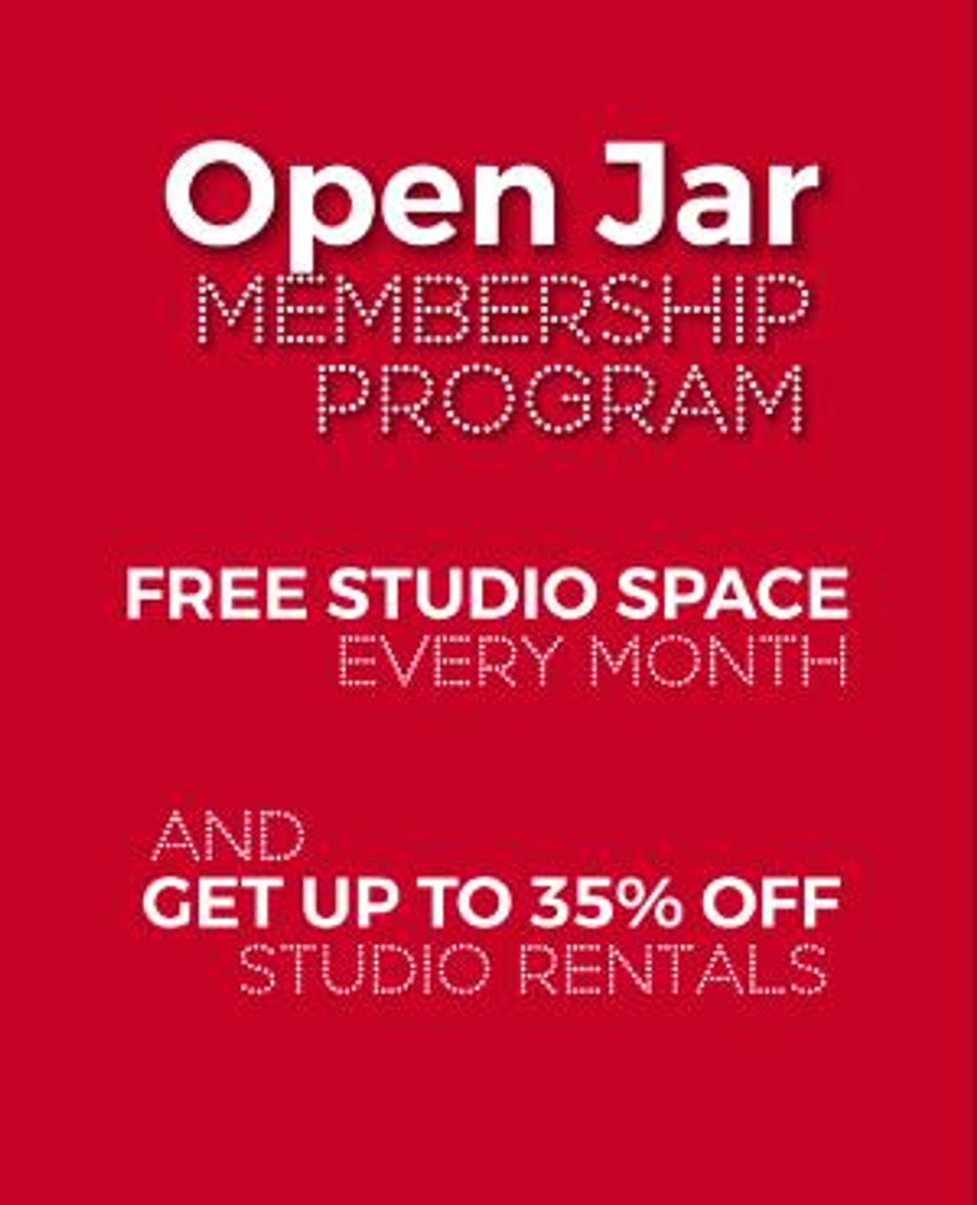 Open Jar Membership Program Offers Free Studio Space To Artists  Image