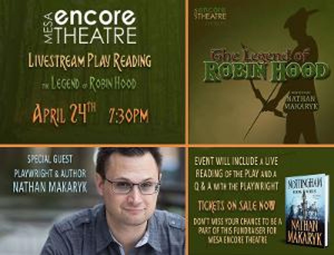 Mesa Encore Theatre to Present Free Online Play Reading: THE LEGEND OF ROBIN HOOD  Image