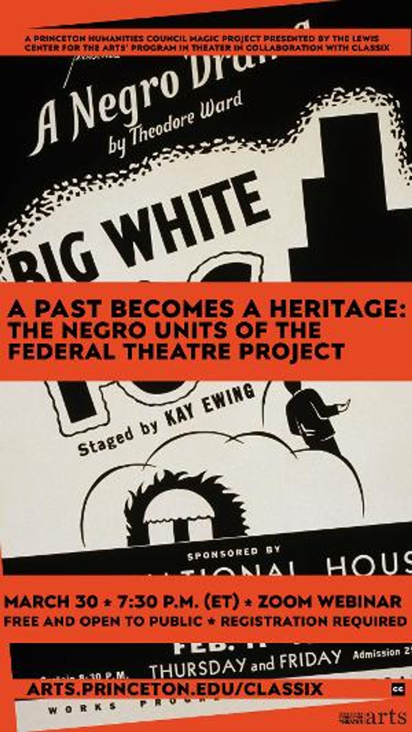 Lewis Center Presents A PAST BECOMES HERITAGE: THE NEGRO UNITS OF THE FEDERAL THEATRE PROJECT  Image