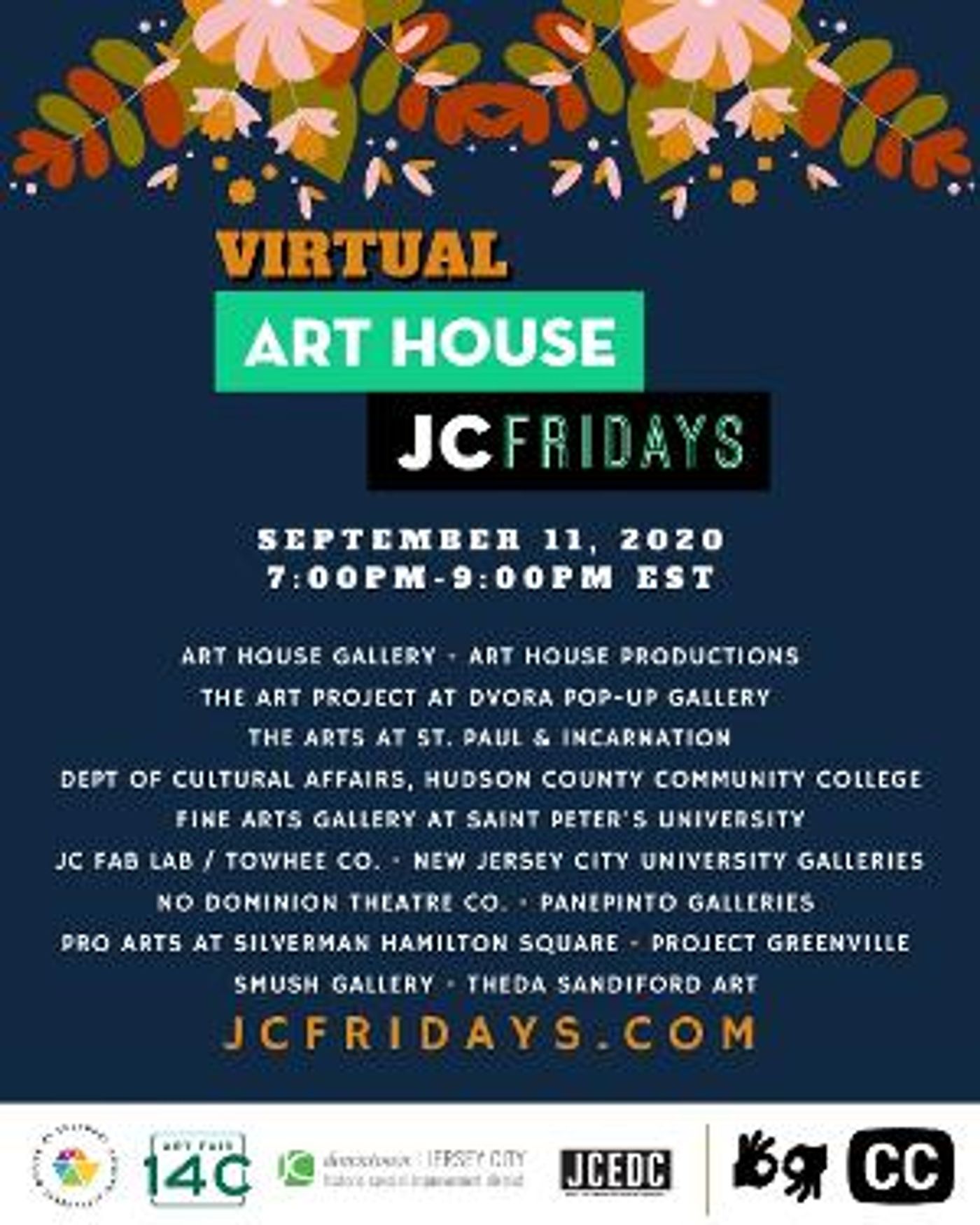 Art House Productions Announces Lineup For Virtual JC Fridays On September 11, 2020  Image