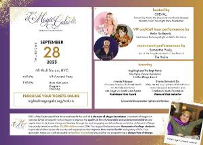 Samantha Pauly To Perform At 6th Annual Night Of Magic Gala To Honor Local Children Battling Cancer Image