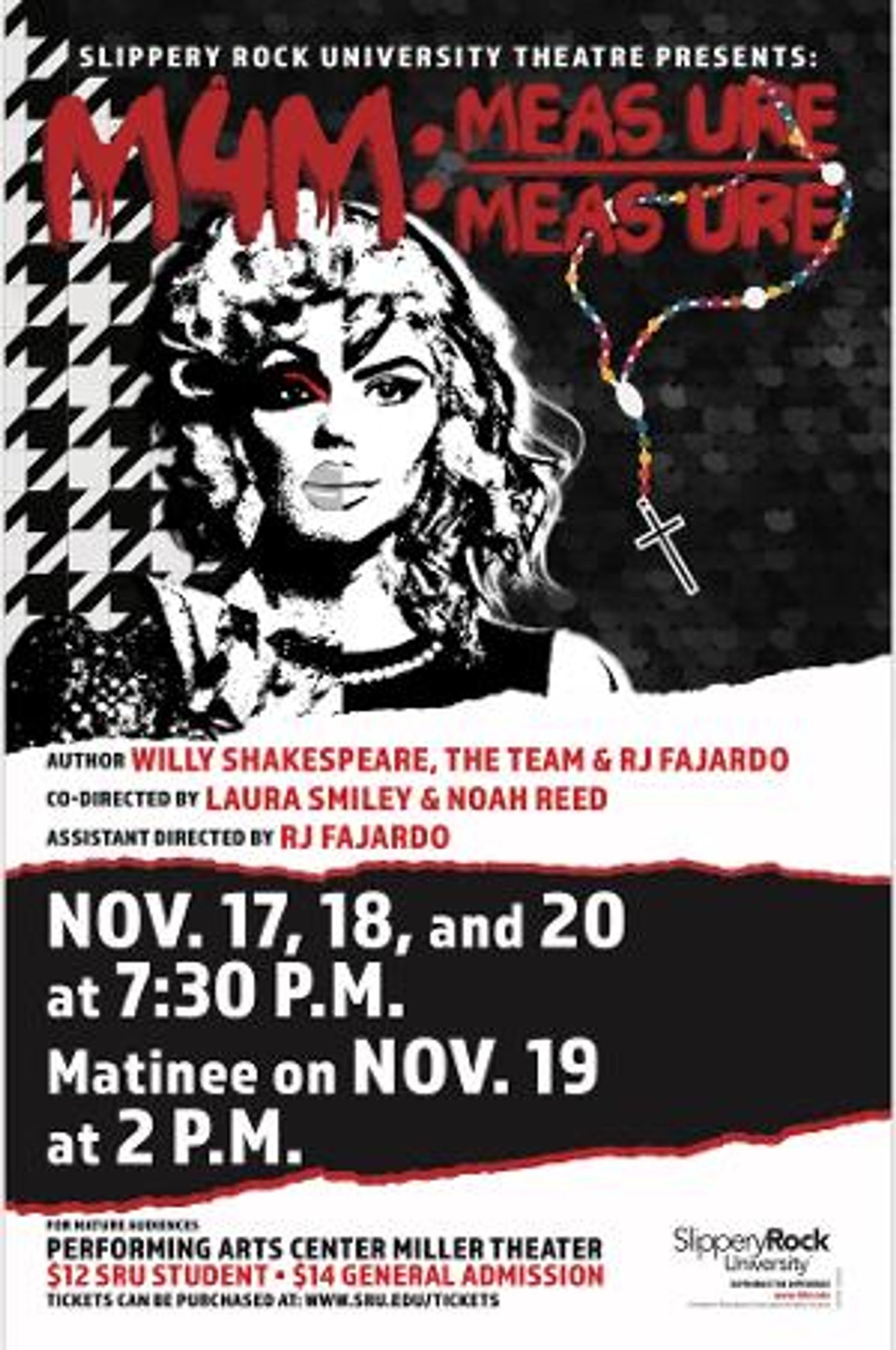 Slippery Rock University to Present M4M Adaptation Of Shakespeare's MEASURE FOR MEASURE  Image