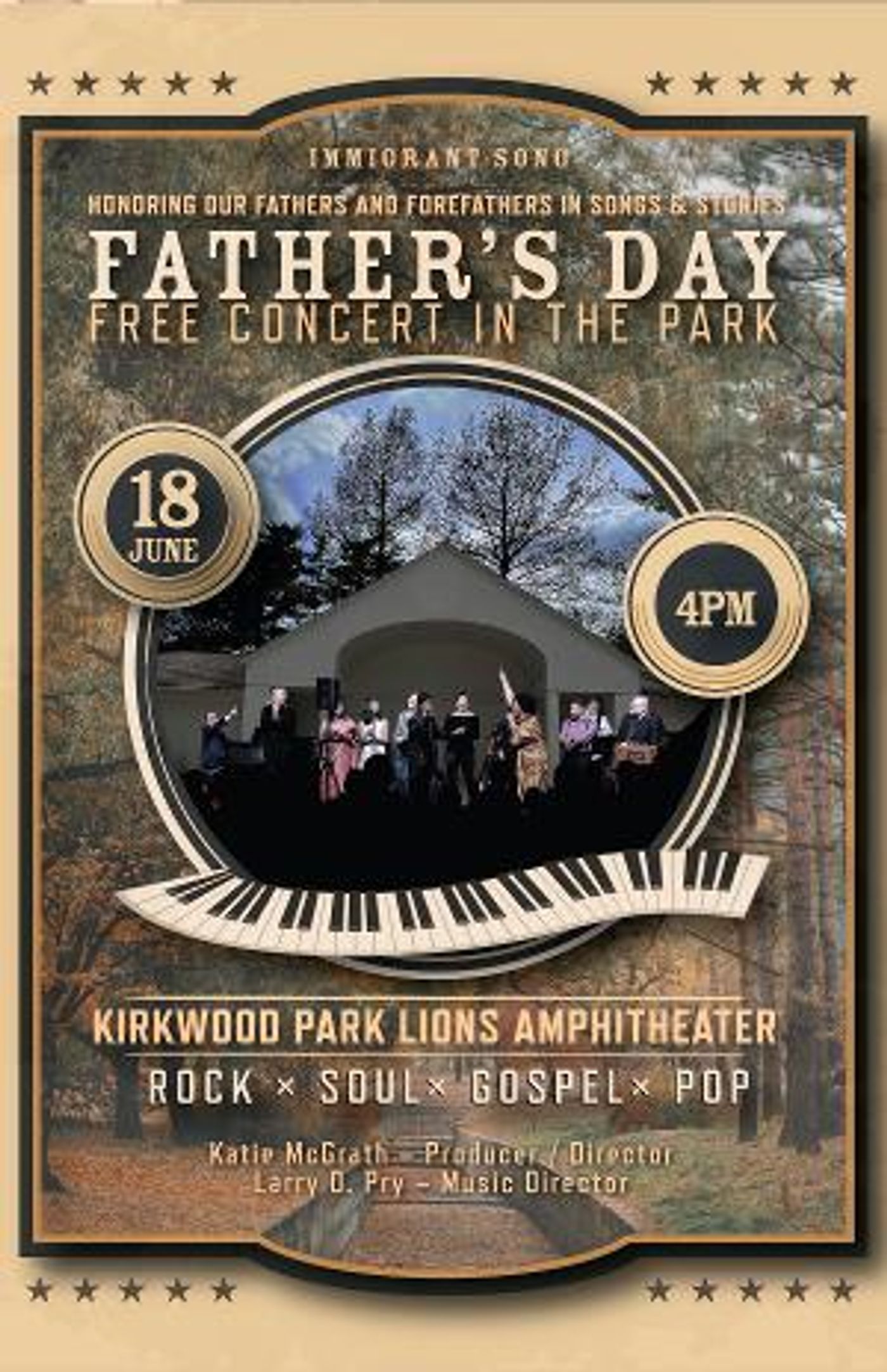 Immigrant Song Free Father's Day Concert In The Park Announced At Kirkwood Park Lions Club Amphitheater, June 18  Image
