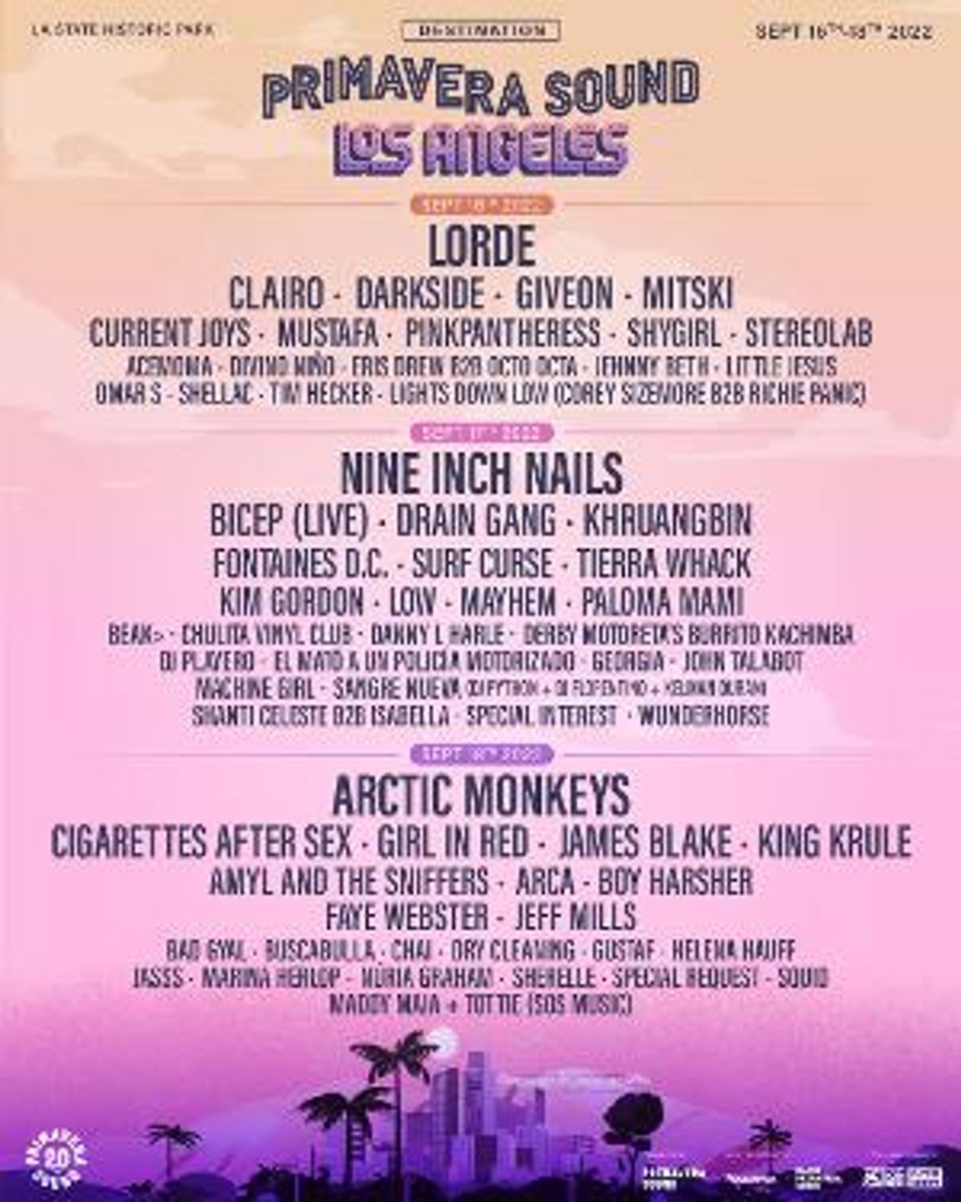 Primavera Sound Los Angeles Announces Set Times And Experiential Programming For Debut Festival  Image