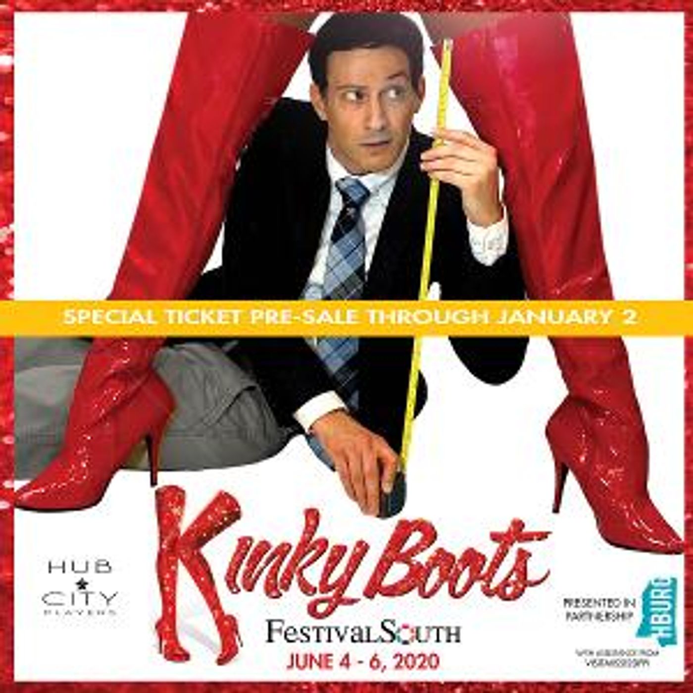 Regional Premiere of Broadway's KINKY BOOTS at FestivalSouth 2020  Image