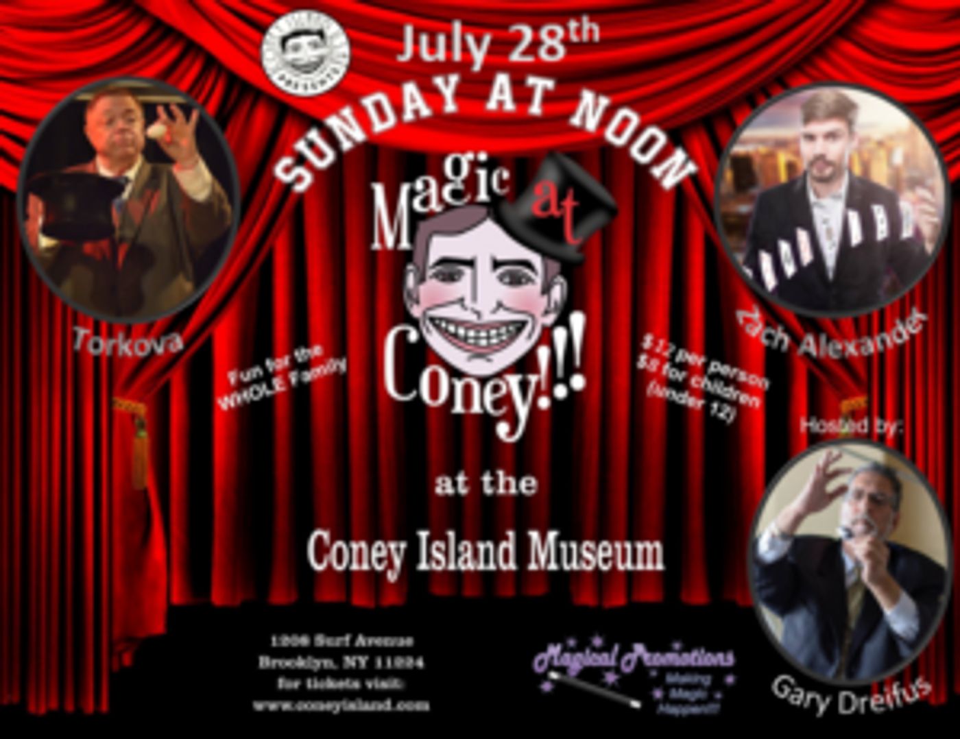 MAGIC AY CONEY!!! Announces Performers The Sunday Matinee - July 28  Image