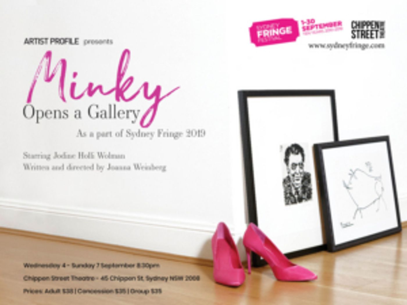 MINKY OPENS A GALLERY Comes to Sydney Fringe  Image