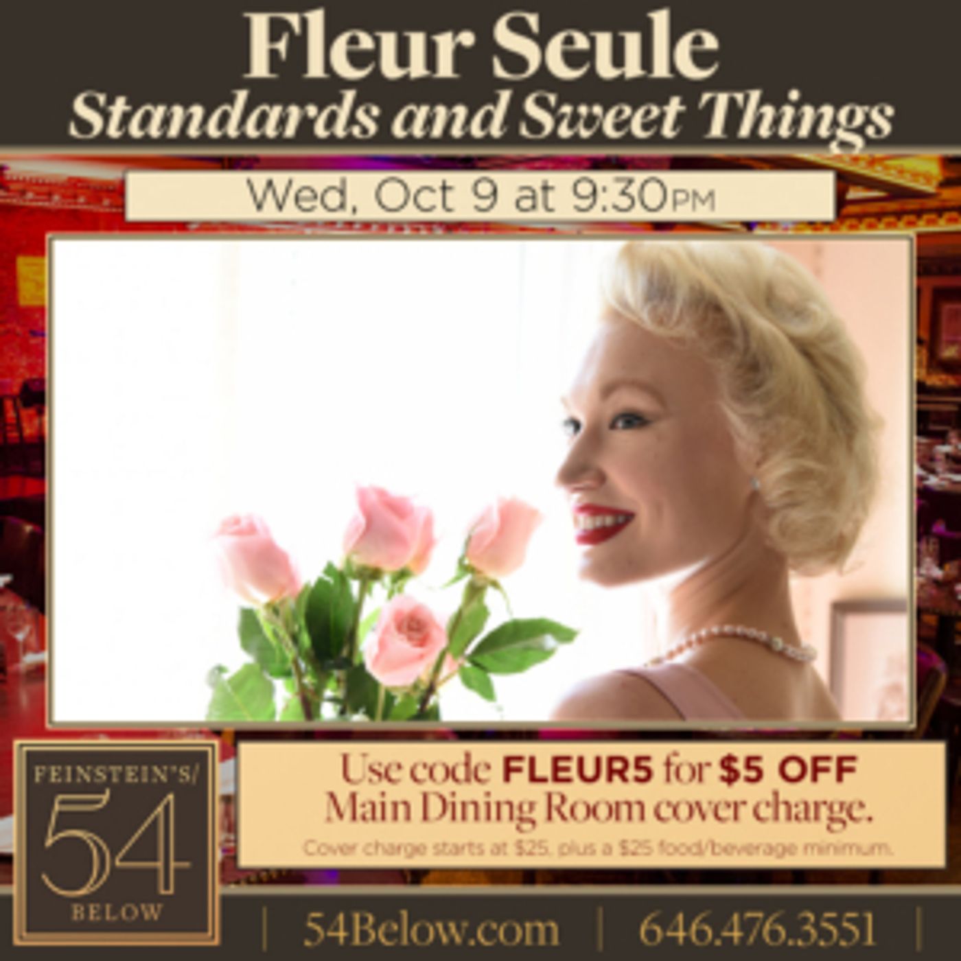 Fleur Seule Sings STANDARDS AND SWEET THINGS at Feinstein's/54 Below  Image