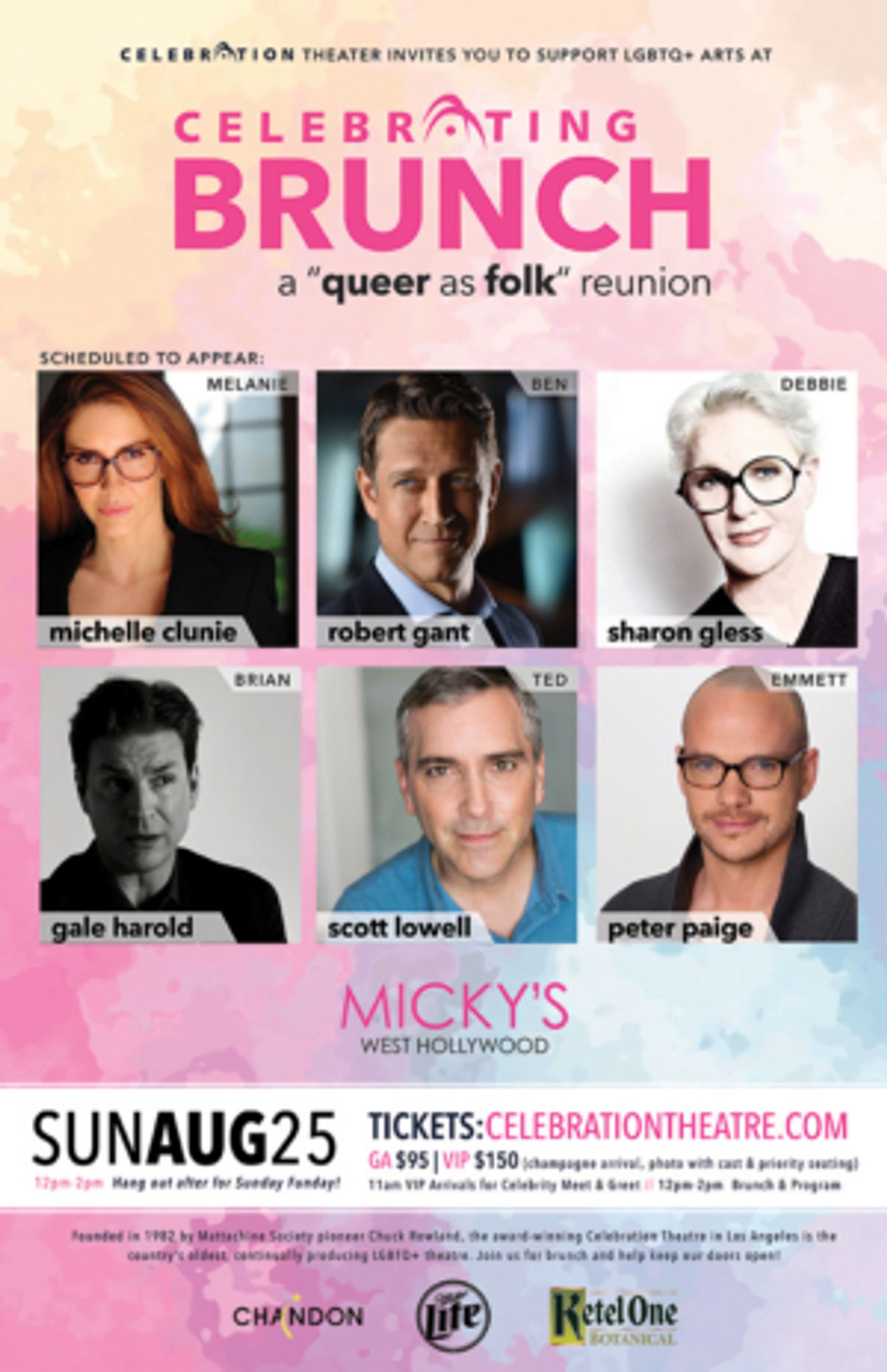 Celebration Presents Fundraising Event CELEBRATING BRUNCH: A QUEER AS FOLK Reunion  Image
