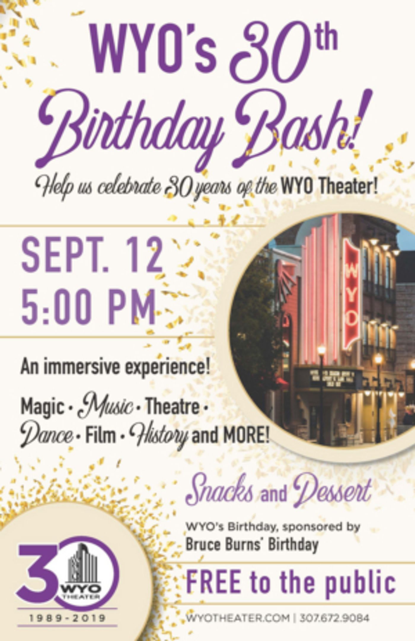 WYO Theater Celebrates 30 Years!  Image