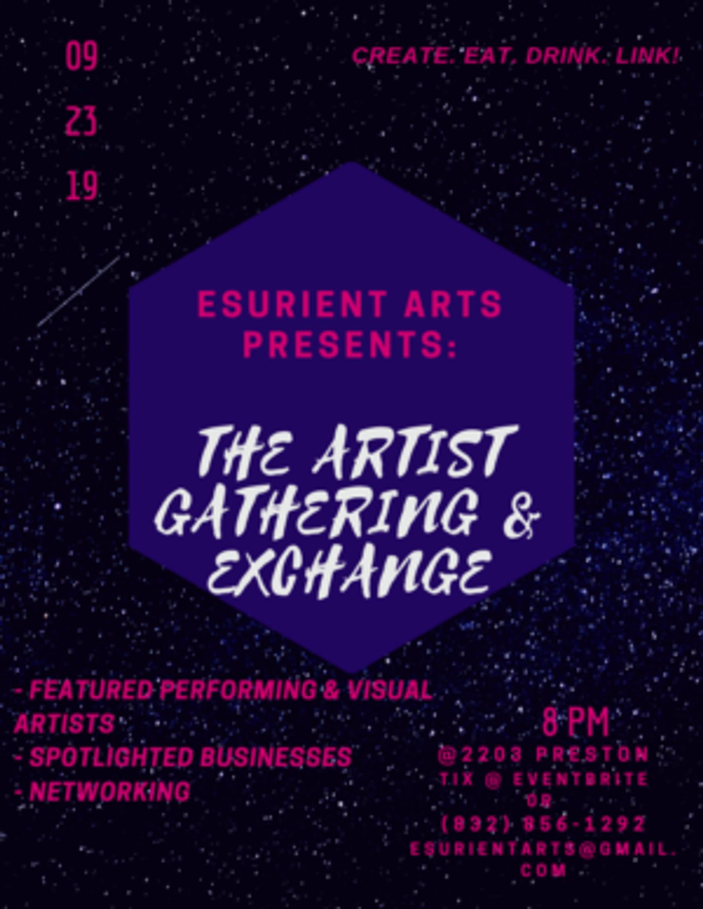 Esurient Arts Presents The Artist Gathering & Exchange  Image