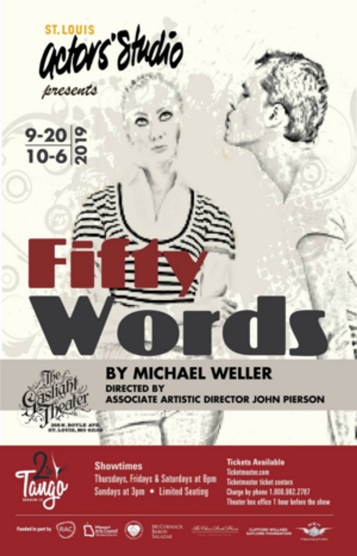 St. Louis Actors' Studio Presents FIFTY WORDS, 9/20-10/6  Image