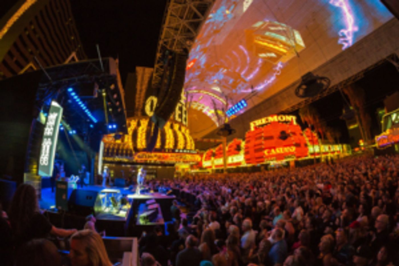 Rock N' Roll Legends Cheap Trick Take Over Fremont Street Experience During Free Downtown Rocks Concert  Image