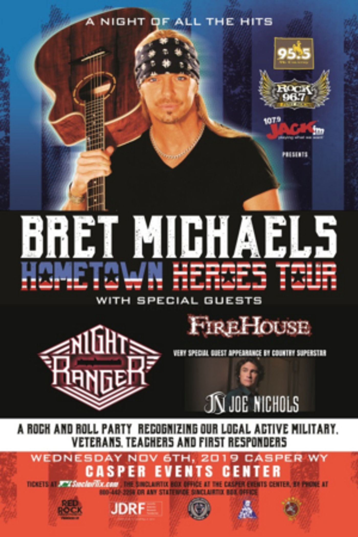 Bret Michaels HOMETOWN HEROES Tour Kicks-Off In Casper  Image